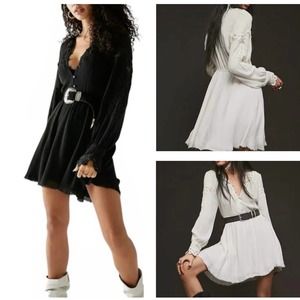 Free People Black Mini Dress